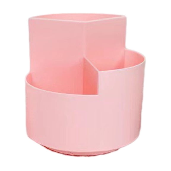 Multi-Layer Rotating Storage Box with Dividers, Large Capacity Organizer for Stationery, Sleek Modern Desktop Tidy with 360-Degree Swivel for Office and Vanity Organization