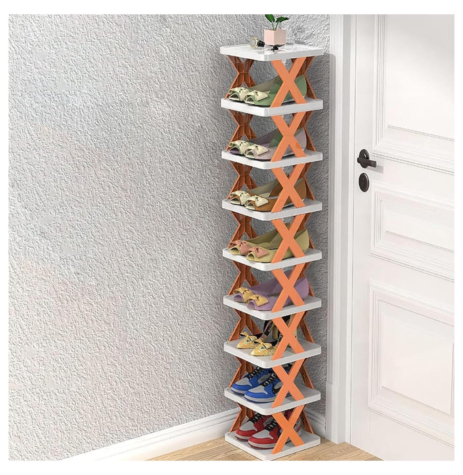 Multi-Layer Shoe Rack Storage Organizer, Expandable Shoe Rack, Vertical ...
