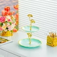 thumbnail image 1 of Multi Layer Snack Fruit Serving Tray Tiered Display Stand Dessert Plate for Parties Home Kitchen Table Decor Thickened Design Easy Assembly Large Capacity Serving Organizer, 1 of 6