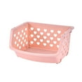 thumbnail image 1 of Multi-Layer Stackable Storage Basket Kitchen Bathroom Organizer Stand Plastic Floor Fruit Vegetable Holder Space-Saving Shelf,home organizer,kitchen storage rack,E,1PC, 1 of 4