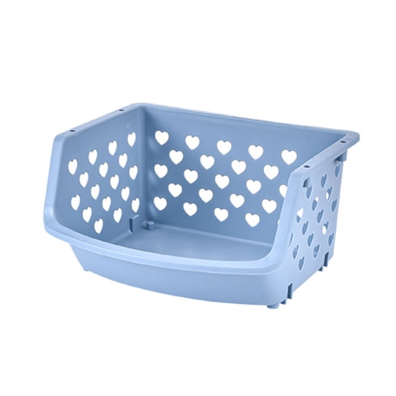 Multi-Layer Stackable Storage Basket Kitchen Bathroom Organizer Stand Plastic Floor Fruit Vegetable Holder Space-Saving Shelf,home organizer,kitchen storage rack,F,1PC