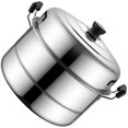 thumbnail image 1 of Multi Layer Steamer Steaming Pot Thickened Stainless Steel Construction Cookware, 1 of 17