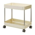 thumbnail image 1 of Multi Layer Storage Rack For Wheeled Mobile Small Carts Snack Fruit Storage Rack For Bedrooms Bathrooms And Living Rooms Narrow Seam Cart Storage Rack, 1 of 6