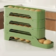 thumbnail image 1 of Multi-Layer Transparent Egg Dispenser for Refrigerator, Sliding Space-Saving Egg Storage Rack, Automatic Slide-Out Design, Kitchen Egg Holder, Secure and Easy-to-Clean Organizer, 1 of 5