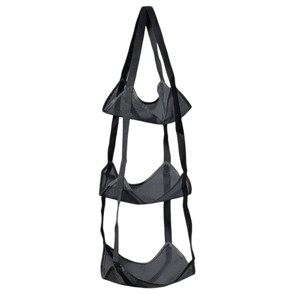 Multi-Layer Vertical Wall Mount Storage Organizer, No-Drill Hanging Rack for Basketballs, Footballs, Plush Dolls, and Toys for Garage Bedroom Living Room Kids Room Door