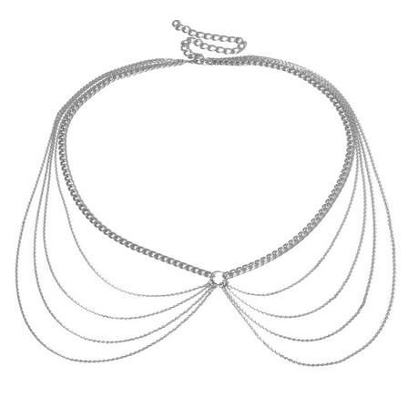 Multi Layer Waist Belly Chain Belt for Women Alloy Long Decor Chain Dancing Bikini Party Body Accessories