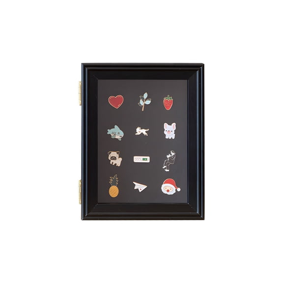 Multi Layer Wooden Badge Display Frame For Ribbons And Pins With Clear Acrylic Cover 15.2x20.3CM