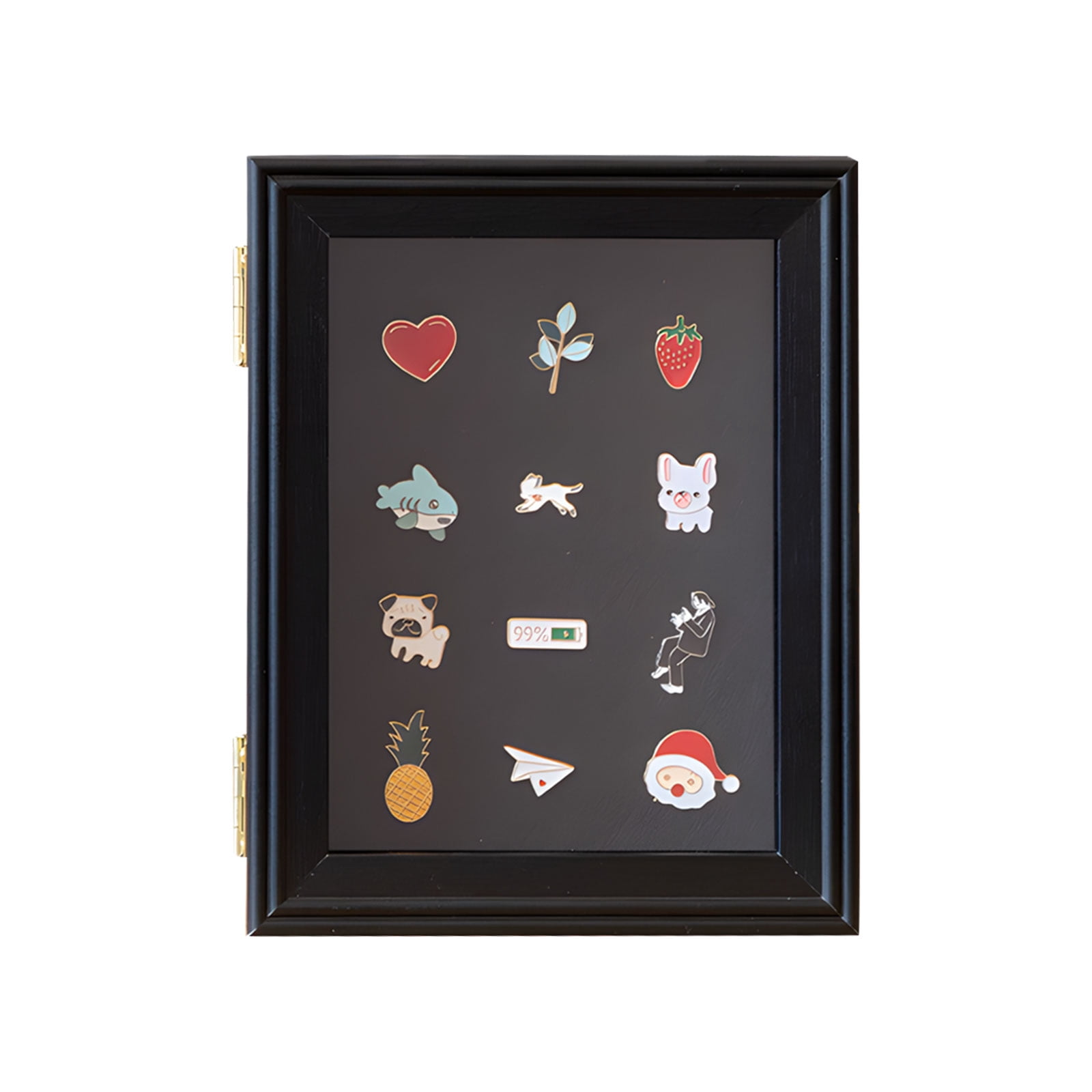 Multi Layer Wooden Badge Display Frame For Ribbons And Pins With Clear ...