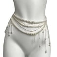 thumbnail image 1 of Multi Layered Pearl Waist Belt Body Chain Bikini Belly Chain Summer Beach Body Accessories for Women and Girls, 1 of 7