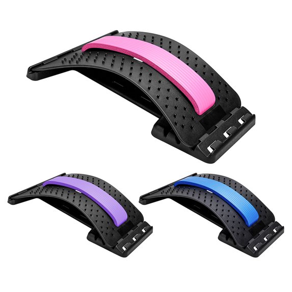 Multi-Level Back Lumbar Support Stretcher Posture Corrector Back Massager Spinal Pain Relief for Home