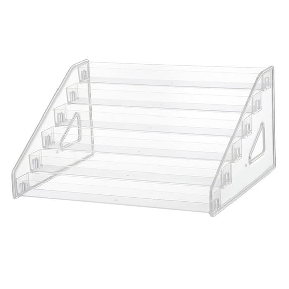 Multi Level Nail Organizer Easy Clean Stand Nail Display Rack Shelf for Makeup 6 Tiers