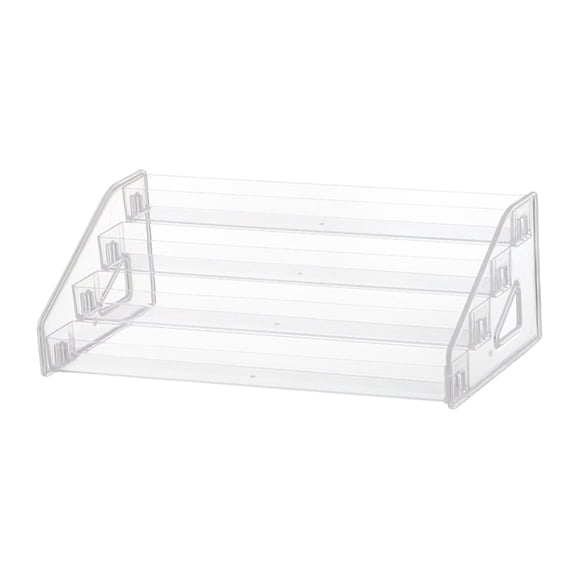 Multi Level Nail Organizer, Vanity Organizer Stand Nail Display Rack Storage Rack for Nail Bottles Eyeshadow Palettes 4 Tiers