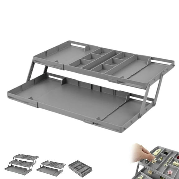 Multi-Level Smart Drawer Organizer,Drawer classification storage box, Multi-Level Jewelry And Cosmetics Storage For Makeup, Office, Kitchen, Jewelry Accessories, Tools, Sundries