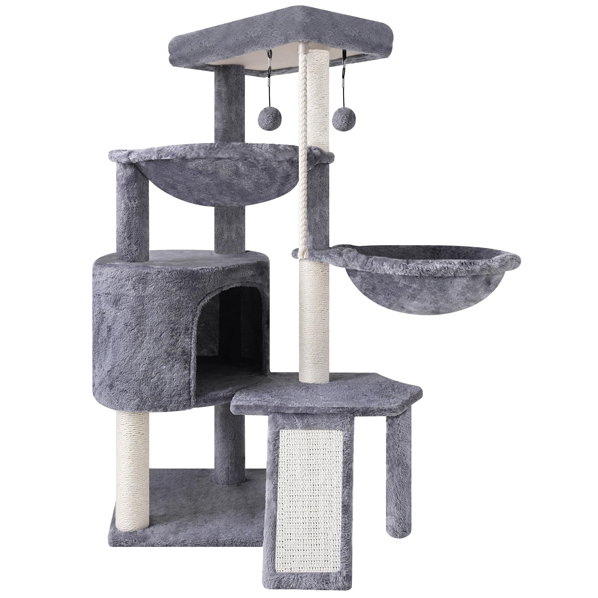 Two Cat Backpack Multi-Level Three Layer Cat Tower for Indoor Cats, Featuring Cat Condo ...
