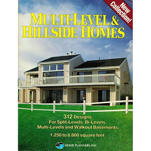 Pre-Owned Multi-Level and Hillside Homes : Three Hundred Twelve Designs for Split Levels, Bi-Levels, Multi-Levels and Walkout Basements (Paperback) 9780918894878