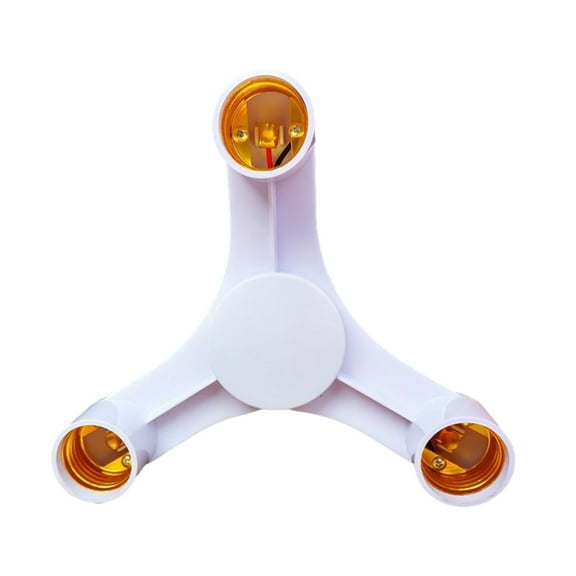 Multi Light Bulb Socket Adapter, E26/E27 Base Converter, Heat Resistant Design