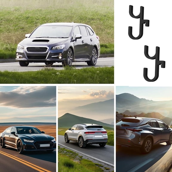 Multi-Location Car Umbrella Hook 2-Pack, Purse Holder, Easy Clip-On for Back Seat/Visor/Truck