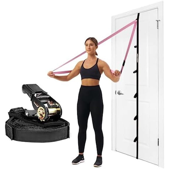 Multi Loop Door Anchor Strap for Resistance Bands - Fits Up to 9 ft Doors - Heavy Duty - Easy to Install - Full Body Home Workouts$$Sport & Recreation Other