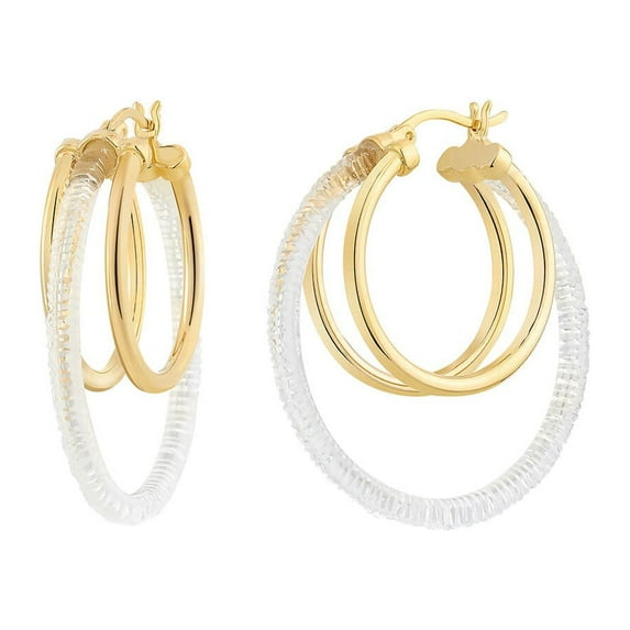 Multi Lucite Hoops