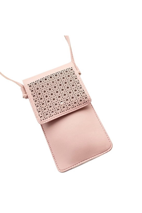 Multi Mini Transparent Phone And Credit Card Holder Cross Body Bag by VistaShops