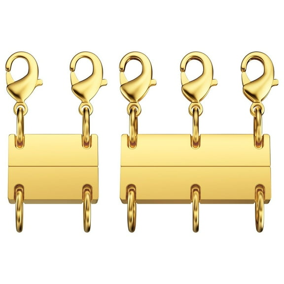 Multi Necklace Layering Clasps Strong Magnetic Clasp, Gold Necklace Separator