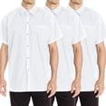 thumbnail image 1 of Multi-Pack Chef Code Men's Kitchen Basic Cook Shirt, White, 3XL, 1 of 4