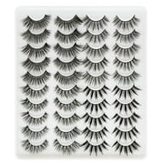 Multi Pack False Eyelashes, Black, 20 Pairs