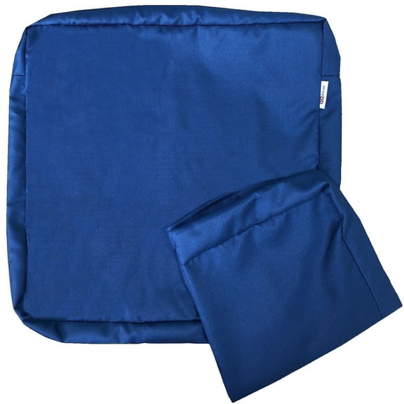 Multi Pack Outdoor Seat Chair Patio Cushion Pad Cover 18"X16"X4" Navy Blue Color
