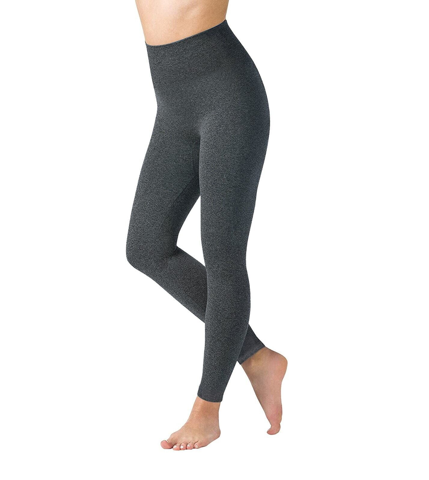 MultiPacks Women High Waisted Fleece Lined Marled Leggings Ultra Soft