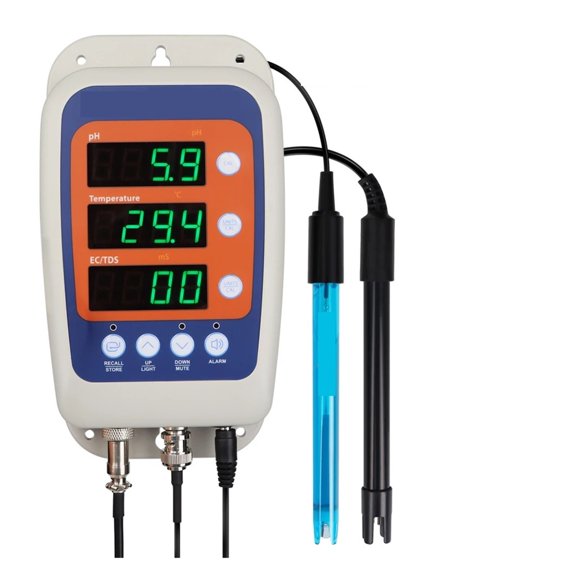 Multi-Parameter Tester LCD Digital 4 in 1 Water Quality Tester PH Temp TDS EC Detector Water Monitor ,Easy to Use