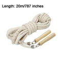 thumbnail image 1 of Multi-Person Jump Rope with Wooden Handles, Heavy Duty Linen Rope for Group Games, PE Class & Outdoor Team Activities, 1 of 5