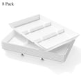 thumbnail image 1 of Multi-Piece Divided Serving Tray Set, 15"x10" White Reusable Plastic Platters for Veggies, Snacks, Fruits, Cookies  Desserts, Compartment Food Trays for Kitchen, Parties  Family Meals, 1 of 13