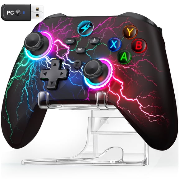 Beboncool Wireless Pro Controller for Windows PC, Switch/OLED/Lite, Android, iOS - Programmable Back Buttons, 6-Axis Gyro, Turbo
