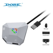 Multi-Platform Keyboard & Mouse Adapter for Nintendo Switch/PS4/PS3/Xbox Series S/X/PC - Lag-Free Gaming Converter with Custom Key Mapping, Plug-and-Play FPS Accessory