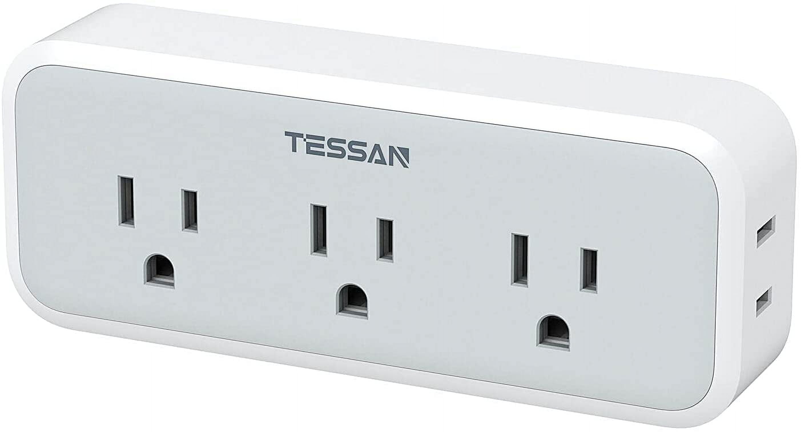 Multi Plug Outlet Extender Surge Protector Wall Splitter with 5 Electrical Expander Multiple Adapter for Travel Home Office