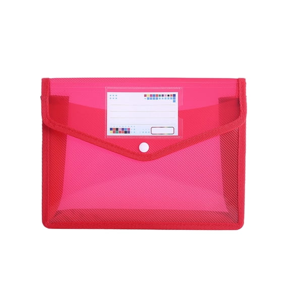 Multi-Pocket Campus Document Organizer - Colorful A4 File Folder with Clip Closure, Thickened Plastic Portfolio for Papers