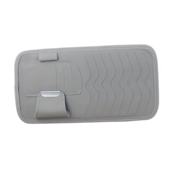 Multi-Pocket Car Sun Visor Storage Organizer, Storage Pouch With Sunglasses Holder, For Car Truck SUV Accessories Pocket Organizer Sunglasses Pen Key Lipstick CD-grey