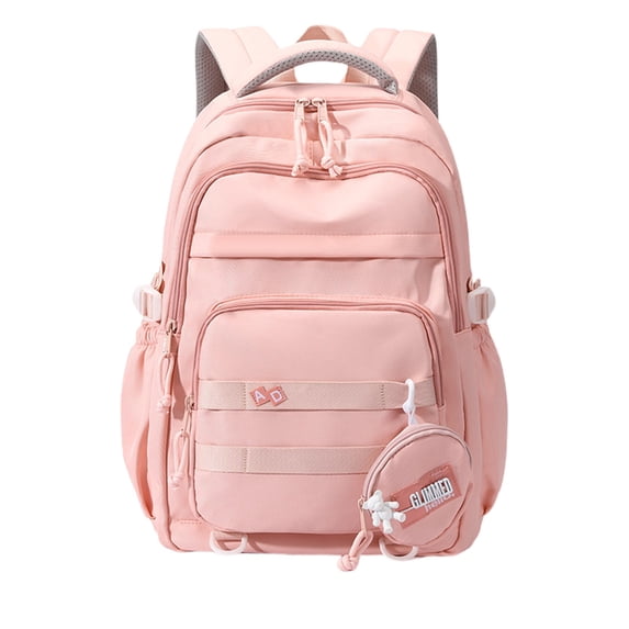 Multi-Pocket Casual Backpack, Large Capacity Travel Daypack, Fashion Utility Rucksack, Adjustable Strap Carry Backpack, Water Resistant Knapsack, Accessory Pouch Included Backpack