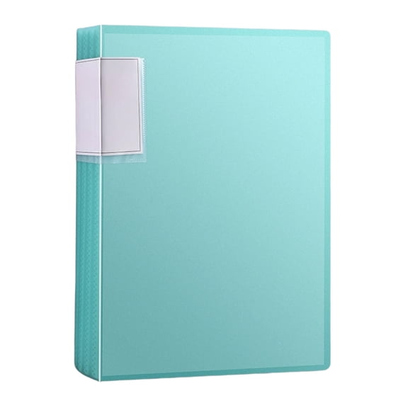 Multi-Pocket File Folder with Plastic Sleeves, A4 Portfolio Folder with Clear Sheet Protectors, Art Presentation Book, Display 20 Pages, Document Paper Organizer for Artwork, Office