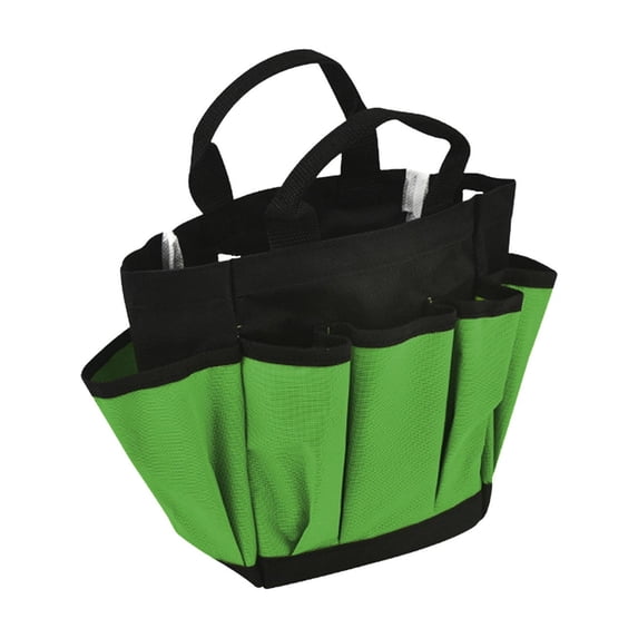 Multi-Pocket Gardening Tool Storage Bag, Heavy Duty Garden Tool Tote Bag for Home Gardening, Lawn Care & Outdoor Yard Work (Tools Not Included)