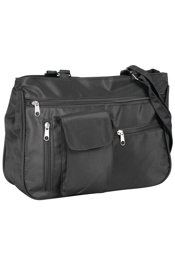 Multi-Pocket Handbag with Cell Phone Pocket