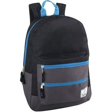 Multi Pocket Multicolor Backpack with Adjustable Padded Straps