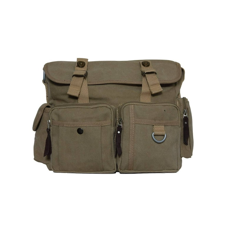 Multi Pocket Shoulder Bag - OLIVE 