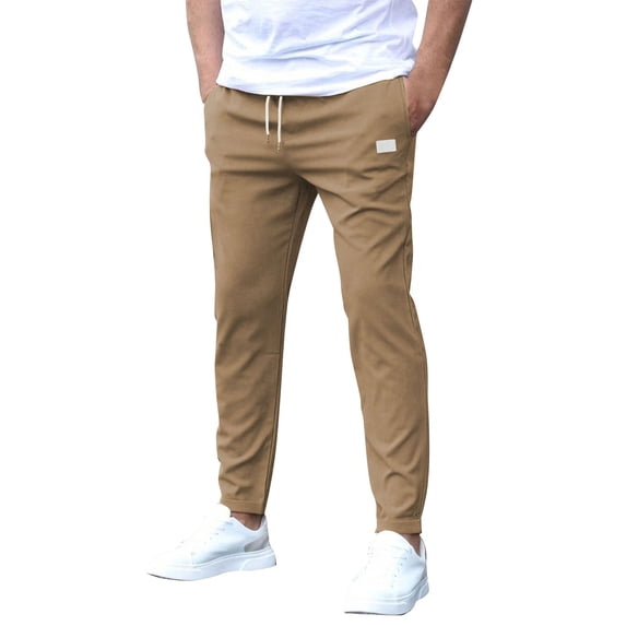 Multi-Pocket Waterproof Pant Men Multi-Pockets Drawstring Cotton Track Pant Straight Loose Button Pockets Cargo Pants Men's Jogging Pants New Autumn Tactical Men Pants