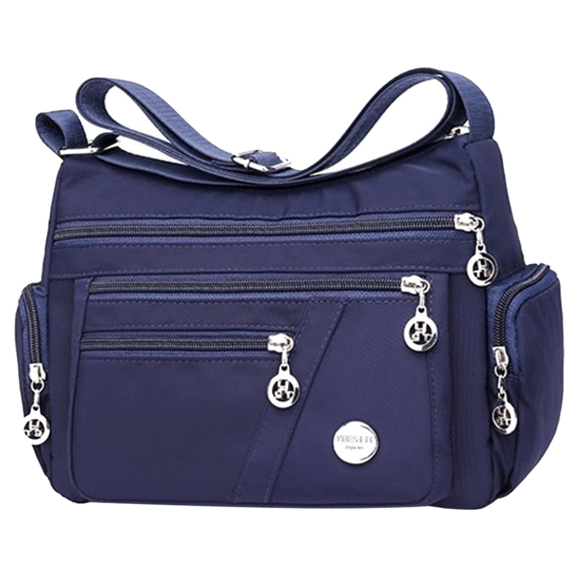 GRNSHTS Women's Waterproof Nylon Shoulder Bag, Blue