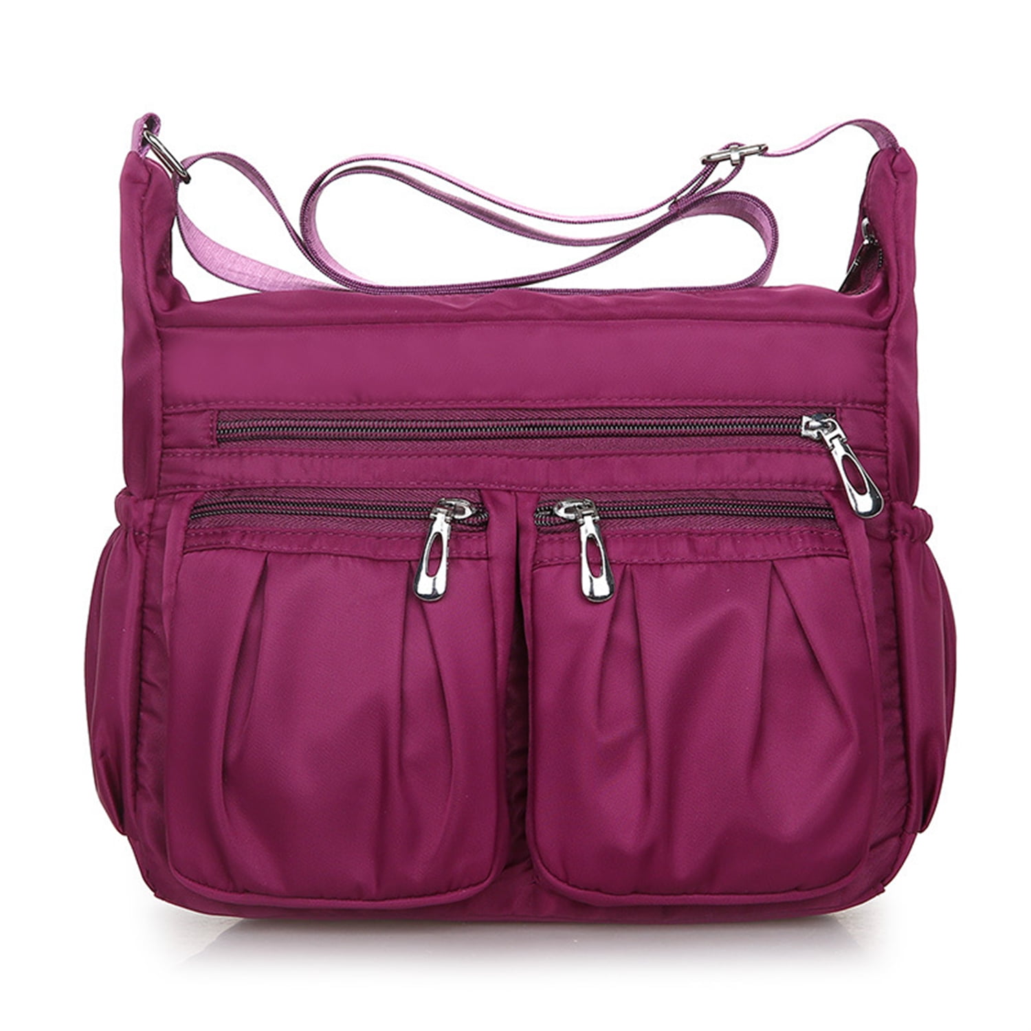 La Packmore Waterproof Nylon Crossbody Bags Multi-Pocket Shoulder Bag  Travel Purse and Handbag in Peacock