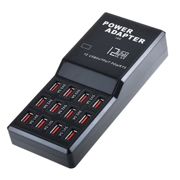 Multi Ports USB Hub Charger Station 12 Ports Charging Smart Wall Charger Fast Charging Station ,No More Cable Clutter