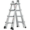 thumbnail image 1 of Multi Position Ladder with Wheels and Hinge Lock Adjusters,17 FT Type IA Little Giant Ladder Large Rubber Feet and Non-Slip Steps,Aluminum Ladder,300 LBS Weight Rating, 1 of 9