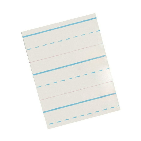 Multi-Program Picture Story Paper, 30 Lb, 1/2" Long Rule, One-Sided, 8.5 X 11, 500/pack | Bundle of 5 Packs