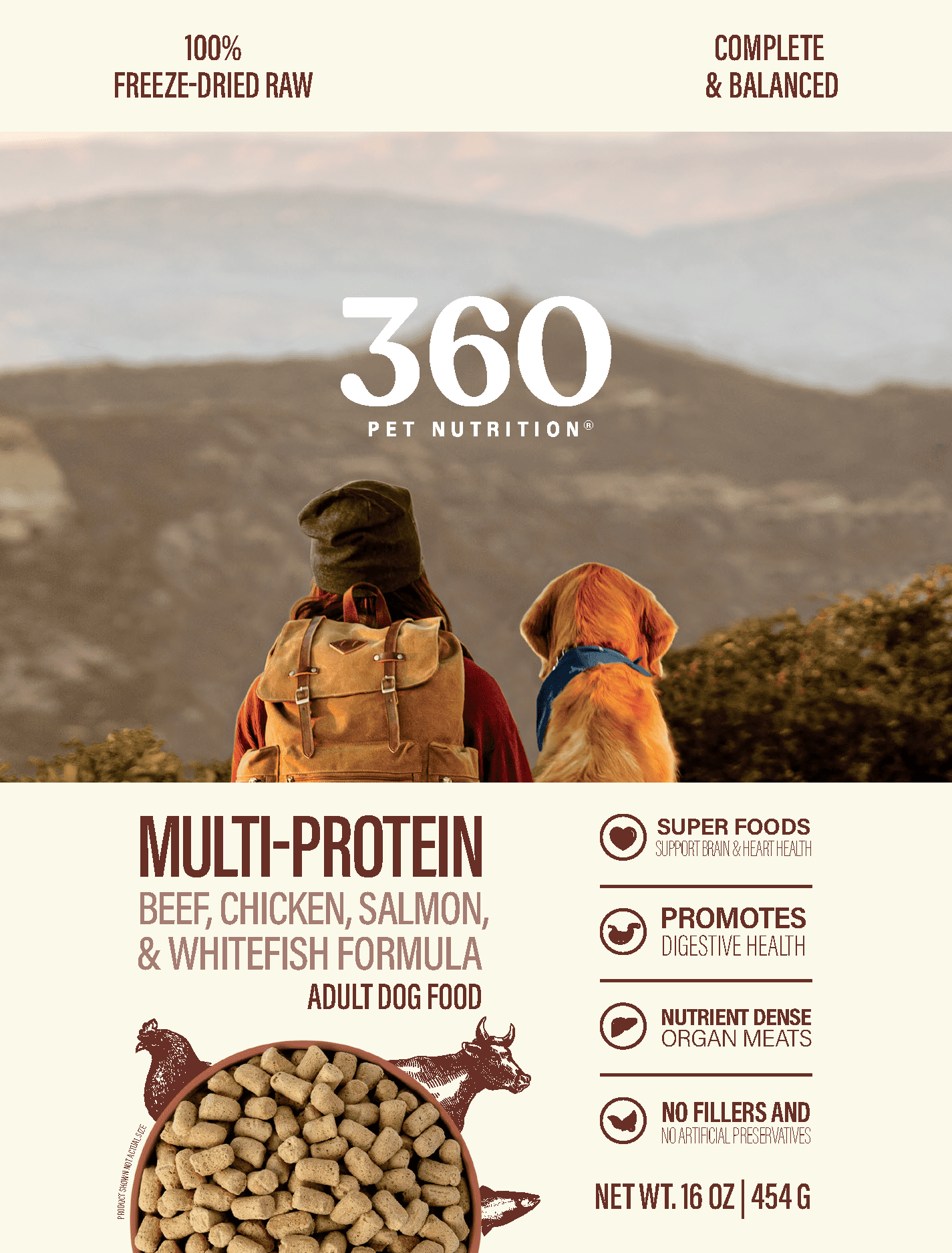 Multi-Protein Adult Freeze-Dried Raw Formula 16oz